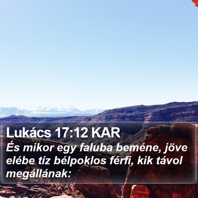 Lukács 17:12 KAR Bible Verse Image