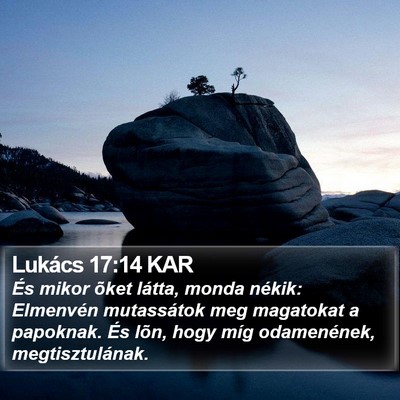 Lukács 17:14 KAR Bible Verse Image