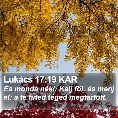 Lukács 17:19 KAR Bible Verse Image