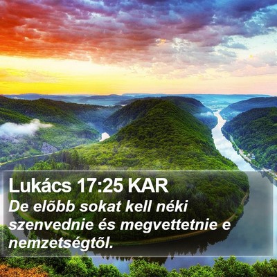 Lukács 17:25 KAR Bible Verse Image