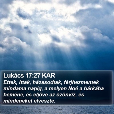 Lukács 17:27 KAR Bible Verse Image