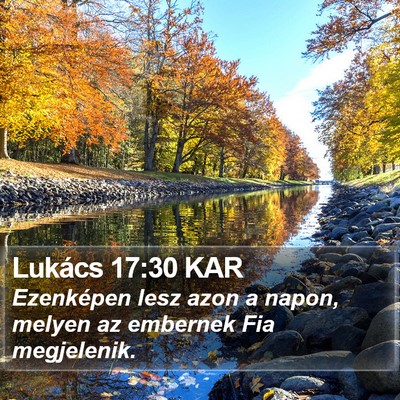 Lukács 17:30 KAR Bible Verse Image