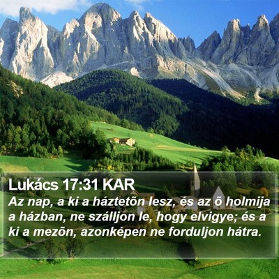 Lukács 17:31 KAR Bible Verse Image