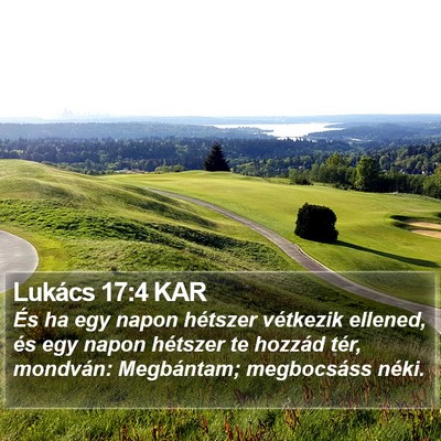 Lukács 17:4 KAR Bible Verse Image
