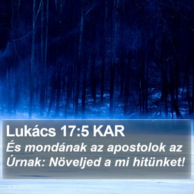 Lukács 17:5 KAR Bible Verse Image