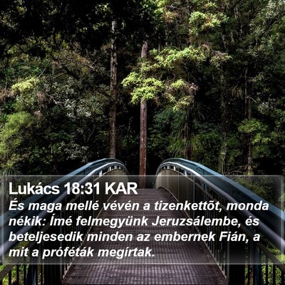 Lukács 18:31 KAR Bible Verse Image