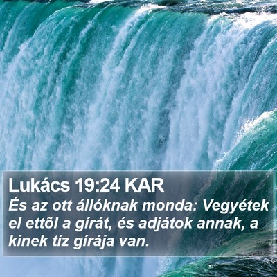 Lukács 19:24 KAR Bible Verse Image