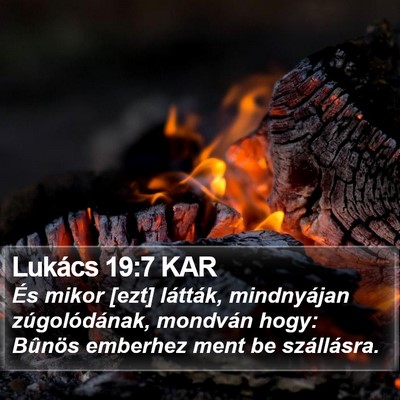 Lukács 19:7 KAR Bible Verse Image