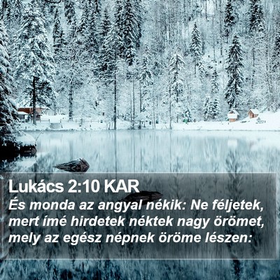 Lukács 2:10 KAR Bible Verse Image