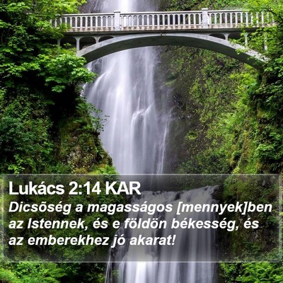 Lukács 2:14 KAR Bible Verse Image