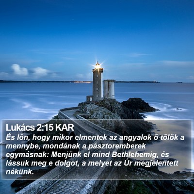 Lukács 2:15 KAR Bible Verse Image