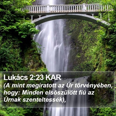 Lukács 2:23 KAR Bible Verse Image