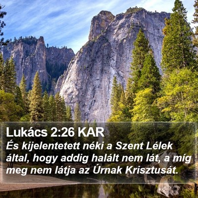 Lukács 2:26 KAR Bible Verse Image
