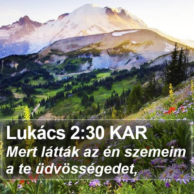 Lukács 2:30 KAR Bible Verse Image