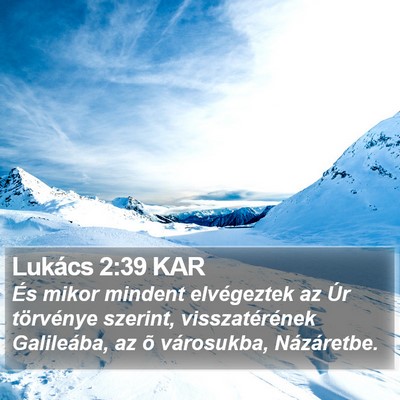 Lukács 2:39 KAR Bible Verse Image