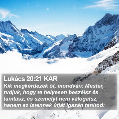 Lukács 20:21 KAR Bible Verse Image