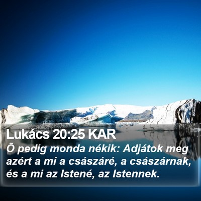 Lukács 20:25 KAR Bible Verse Image
