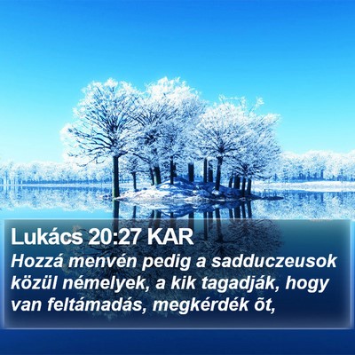 Lukács 20:27 KAR Bible Verse Image