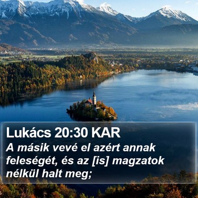 Lukács 20:30 KAR Bible Verse Image