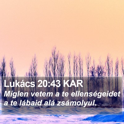 Lukács 20:43 KAR Bible Verse Image