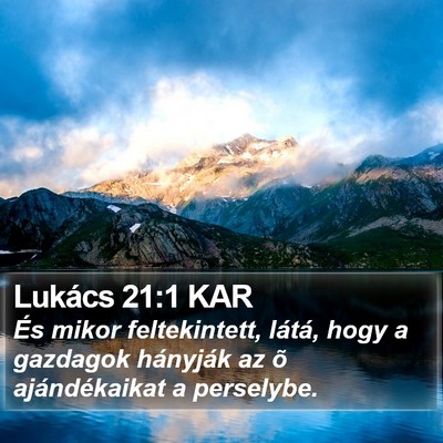 Lukács 21:1 KAR Bible Verse Image