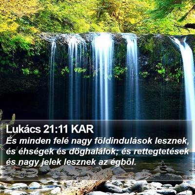 Lukács 21:11 KAR Bible Verse Image