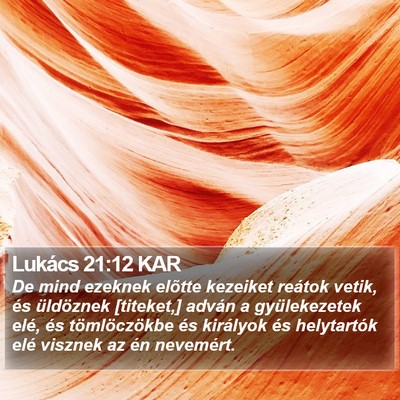 Lukács 21:12 KAR Bible Verse Image