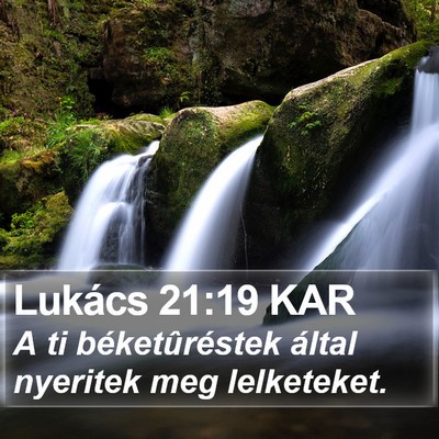 Lukács 21:19 KAR Bible Verse Image