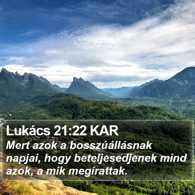 Lukács 21:22 KAR Bible Verse Image