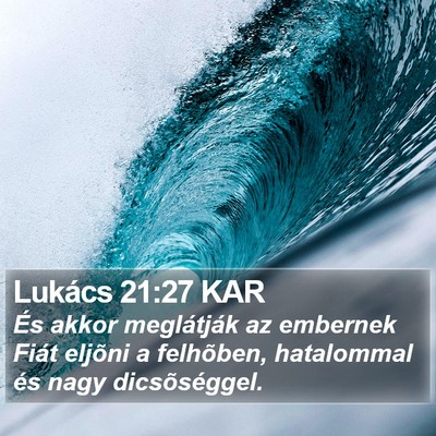 Lukács 21:27 KAR Bible Verse Image
