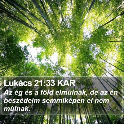 Lukács 21:33 KAR Bible Verse Image