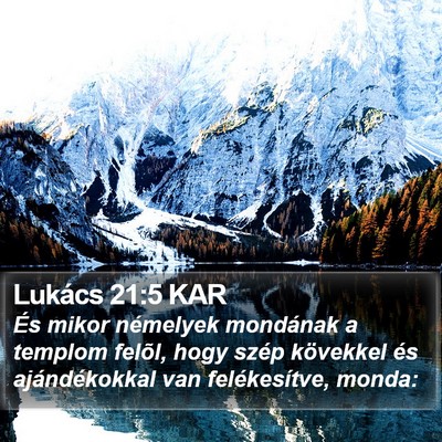 Lukács 21:5 KAR Bible Verse Image