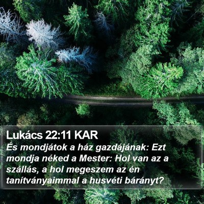 Lukács 22:11 KAR Bible Verse Image