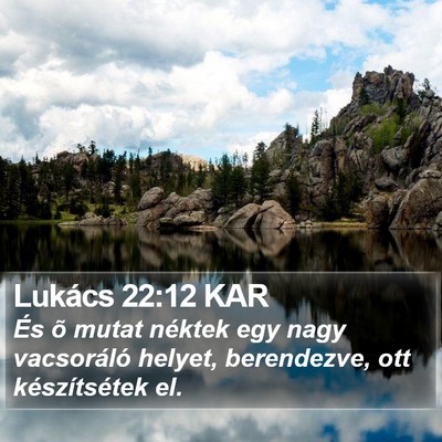 Lukács 22:12 KAR Bible Verse Image