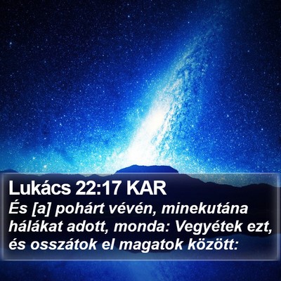 Lukács 22:17 KAR Bible Verse Image