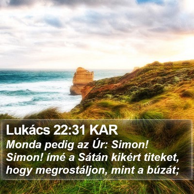 Lukács 22:31 KAR Bible Verse Image