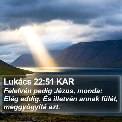 Lukács 22:51 KAR Bible Verse Image