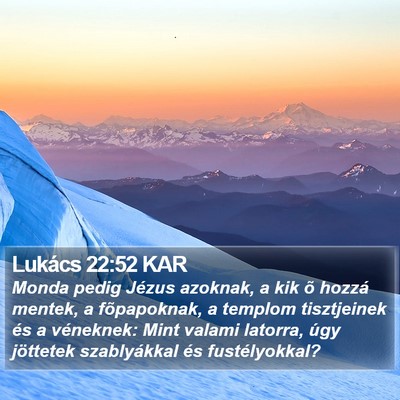 Lukács 22:52 KAR Bible Verse Image
