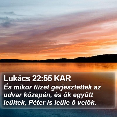 Lukács 22:55 KAR Bible Verse Image