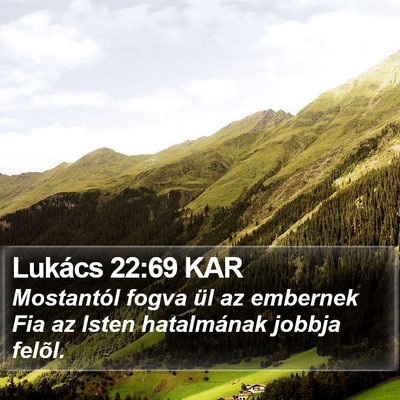 Lukács 22:69 KAR Bible Verse Image