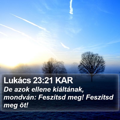 Lukács 23:21 KAR Bible Verse Image