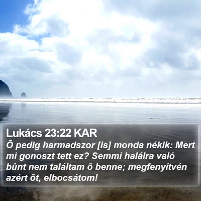 Lukács 23:22 KAR Bible Verse Image