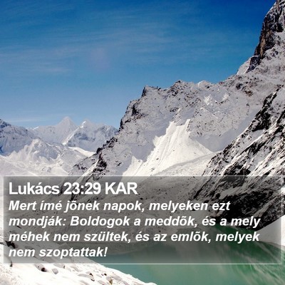 Lukács 23:29 KAR Bible Verse Image