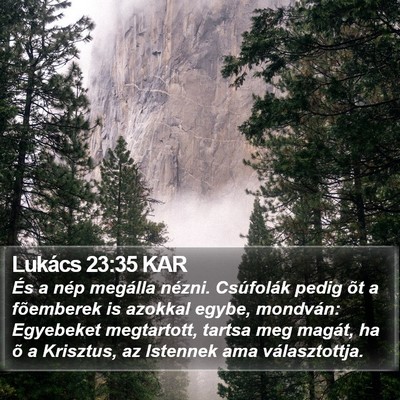Lukács 23:35 KAR Bible Verse Image