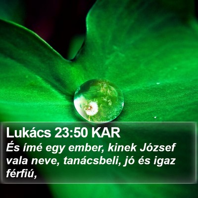 Lukács 23:50 KAR Bible Verse Image