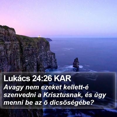Lukács 24:26 KAR Bible Verse Image