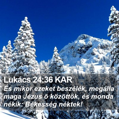 Lukács 24:36 KAR Bible Verse Image