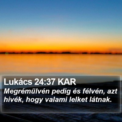 Lukács 24:37 KAR Bible Verse Image