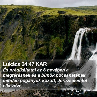 Lukács 24:47 KAR Bible Verse Image