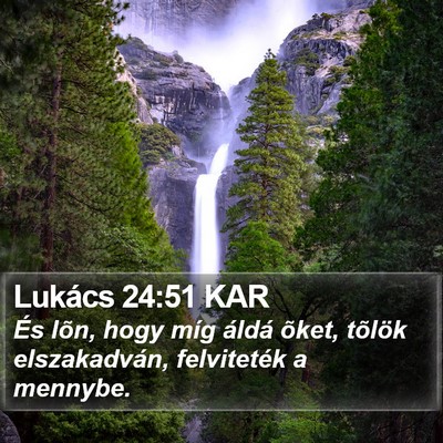 Lukács 24:51 KAR Bible Verse Image